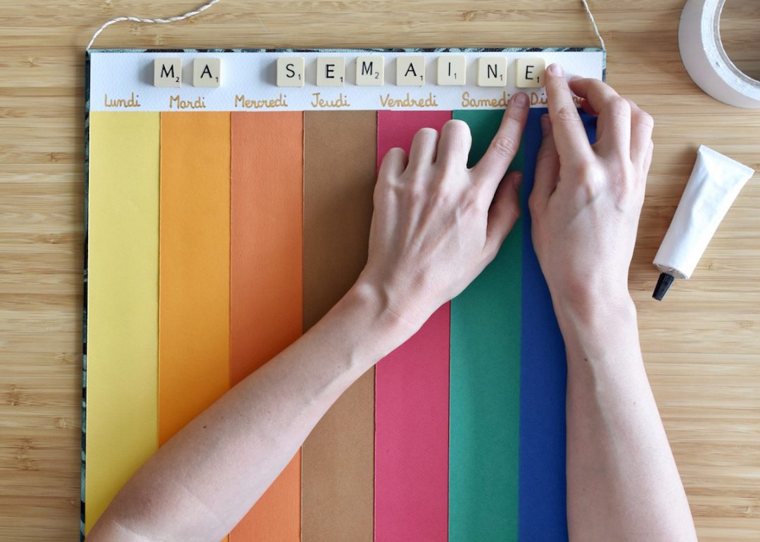 DIY : FABRIQUER UN SEMAINIER MAGNETIQUE POUR ENFANT | Rock and Paper