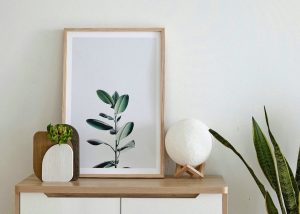 Deco style scandinave avec une toile photo personnalisée