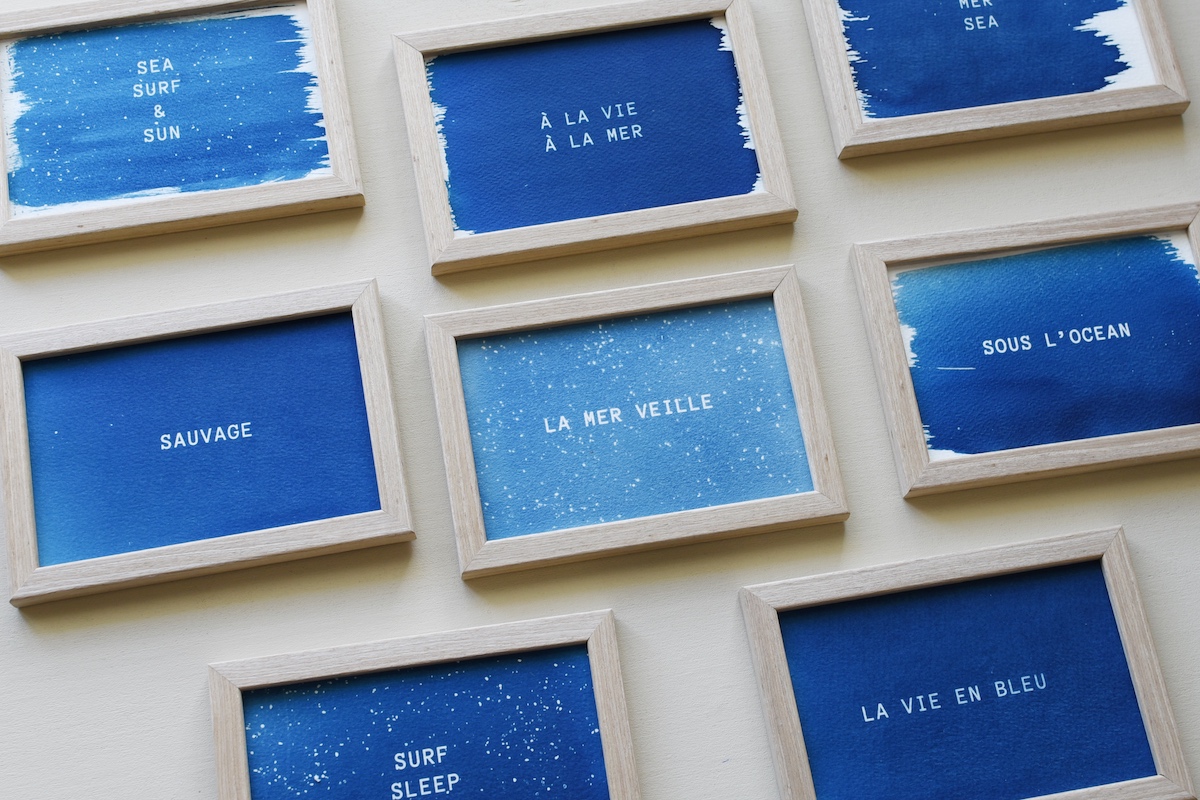 cyanotype-carte-postale mantra cyanotype à offrir